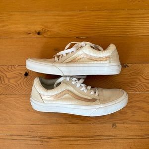 Vans sneakers with rose gold